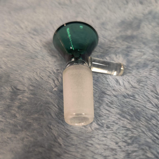 14mm Male Misty Green Glass Bowl Replacement Tobacco Herb Water Pipe Piece