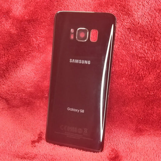Samsung Galaxy S8 Black Back Glass Replacement Cover Housing Part Camera Lens