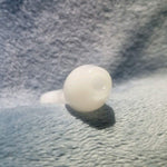 Small Pearl White Smoking Pipe Tobacco Herb Portable Glass Spoon Pocket Size