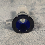 18mm Female Sapphire Blue Glass Bowl Replacement Tobacco Herb Water Pipe Piece