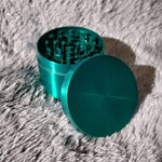 50mm Small Green 4 Piece Tobacco Herb Grinder Portable Metal Travel Size