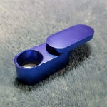 NEW Small Blue Foldable Smoking Pipe Tobacco Herb Portable Metal Pocket Size