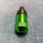 NEW Small Green Bullet Smoking Pipe Tobacco Herb Portable Metal Pocket Size
