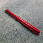 Small Red One Hitter Bat Smoking Pipe Tobacco Herb Portable Metal Pocket Size