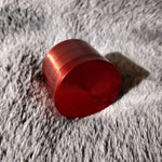 50mm Small Red 4 Piece Tobacco Herb Grinder Portable Metal Travel Size