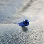 Small Blue One Hitter Bat Smoking Pipe Tobacco Herb Portable Metal Pocket Size