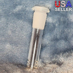 3.5in 3 1/2 Inch Downstem Clear Glass Tube For 14mm Male Bowl Tobacco Water Pipe