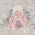 18mm Male Rosey Pink Glass Bowl Replacement Tobacco Herb Water Pipe Piece