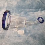Small Premium Sapphire Blue Water Pipe Tobacco Smoking Herb Glass Travel Size