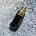 NEW Small Black Bullet Smoking Pipe Tobacco Herb Portable Metal Pocket Size