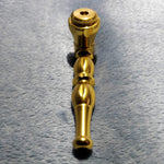 NEW Small Gold Stylish Smoking Pipe Tobacco Herb Portable Metal Pocket Size