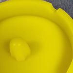 Unique Yellow Silicone Ash Tray Smoking Tobacco Herb Round Ashtray Bowl Tap