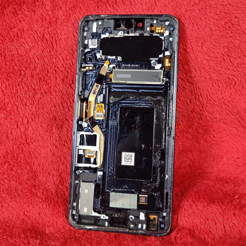 OEM Black LG G8 ThinQ Frame Button Sensor Sim Vibration Housing Replacement Part