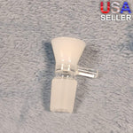 18mm Male Pearl White Glass Bowl Replacement Tobacco Herb Water Pipe Piece