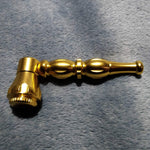 NEW Small Gold Stylish Smoking Pipe Tobacco Herb Portable Metal Pocket Size