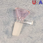 14mm Male Rosey Pink Glass Bowl Replacement Tobacco Herb Water Pipe Piece