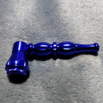 NEW Small Blue Stylish Smoking Pipe Tobacco Herb Portable Metal Pocket Size
