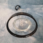 Small Premium Obsidian Black Water Pipe Tobacco Smoking Herb Glass Travel Size