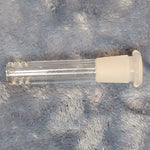 3.5in 3 1/2 Inch Downstem Clear Glass Tube For 14mm Male Bowl Tobacco Water Pipe