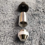 Small Flared Silver Bullet Smoking Pipe Tobacco Herb Portable Metal Travel Size