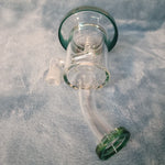 Small Premium Misty Green Water Pipe Tobacco Smoking Herb Glass Travel Size