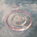 Small Premium Rosey Pink Water Pipe Tobacco Smoking Herb Glass Travel Size