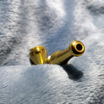 NEW Small Gold Stylish Smoking Pipe Tobacco Herb Portable Metal Pocket Size
