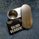 NEW Small Silver Foldable Smoking Pipe Tobacco Herb Portable Metal Pocket Size