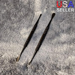2 Black Stainless Steel Scraper Poker Bowl Cleaner Tool Smoking Tobacco Herb