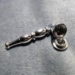 NEW Small Silver Stylish Smoking Pipe Tobacco Herb Portable Metal Pocket Size
