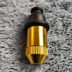 Small Flared Gold Bullet Smoking Pipe Tobacco Herb Portable Metal Travel Size