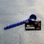 NEW Small Blue Bamboo Smoking Pipe Tobacco Herb Portable Metal Pocket Size