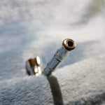 NEW Small Silver Bamboo Smoking Pipe Tobacco Herb Portable Metal Pocket Size