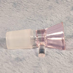 18mm Male Rosey Pink Glass Bowl Replacement Tobacco Herb Water Pipe Piece