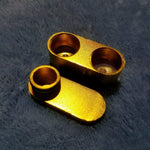 NEW Small Gold Foldable Smoking Pipe Tobacco Herb Portable Metal Pocket Size