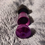 NEW Small Purple Bullet Smoking Pipe Tobacco Herb Portable Metal Pocket Size