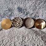 50mm Small Silver 4 Piece Tobacco Herb Grinder Portable Metal Travel Size