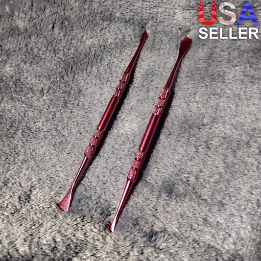 2 Purple Stainless Steel Scraper Poker Bowl Cleaner Tool Smoking Tobacco Herb