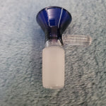 14mm Male Sapphire Blue Glass Bowl Replacement Tobacco Herb Water Pipe Piece