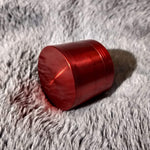 50mm Small Red 4 Piece Tobacco Herb Grinder Portable Metal Travel Size