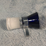 18mm Female Sapphire Blue Glass Bowl Replacement Tobacco Herb Water Pipe Piece