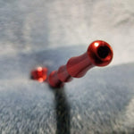 Small Long Red Bamboo Smoking Pipe Tobacco Herb Portable Metal Travel Size