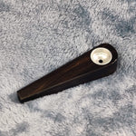 Small Panther's Eye Smoking Pipe Tobacco Herb Portable Wood Wooden Travel Size