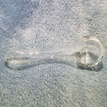 Small Crystal Clear Smoking Pipe Tobacco Herb Portable Glass Spoon Pocket Size