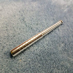 Small Silver One Hitter Bat Smoking Pipe Tobacco Herb Portable Metal Pocket Size