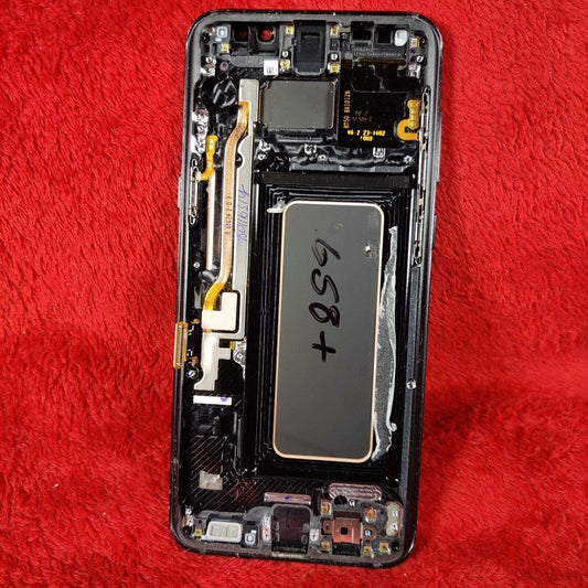 OEM Black Samsung S8+ Frame Buttons Heat Sink Sim Tray Housing Replacement Part