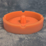 Unique Orange Silicone Ash Tray Smoking Tobacco Herb Round Ashtray Bowl Tap