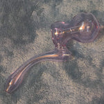 Small Elegant Lavender Purple Water Pipe Tobacco Smoking Herb Glass Travel Size