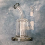 Small Premium Smokey Black Water Pipe Tobacco Smoking Herb Glass Travel Size