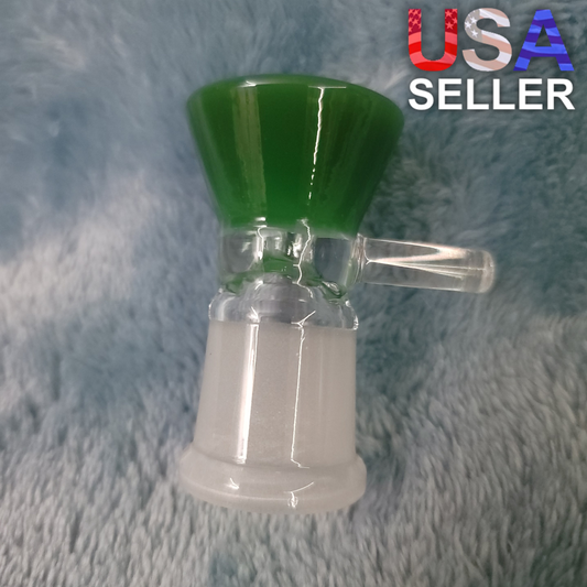 18mm Female Olive Green Glass Bowl Replacement Tobacco Herb Water Pipe Piece